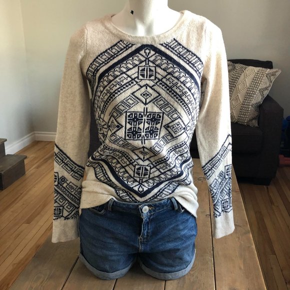 RW&CO Cotton Wool Blend Knit Sweater | Size XS - Picture 8 of 12